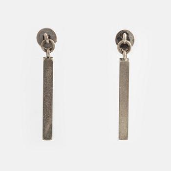 Wiwen Nilsson, earrings, silver, rods. Lund.