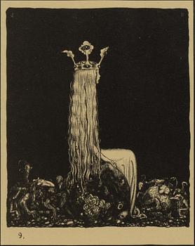 John Bauer, "Prinsessan och småtrollen".