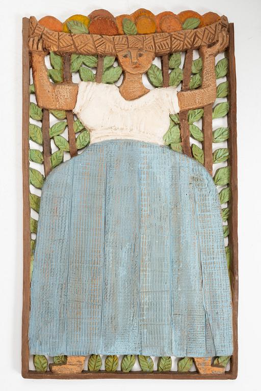 Bengt Lindqvist, "Woman with Fruit Basket".