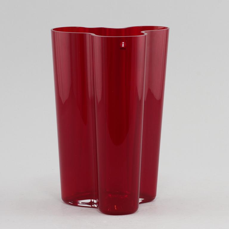 VAS, glas, Alvar Aalto, Iittala, stämpelmärkt Iittala.