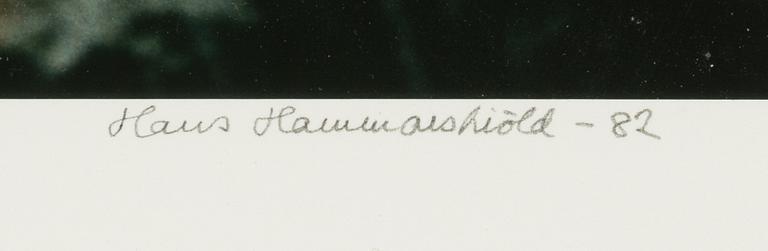 Hans Hammarskiöld, photograph signed and dated -82.