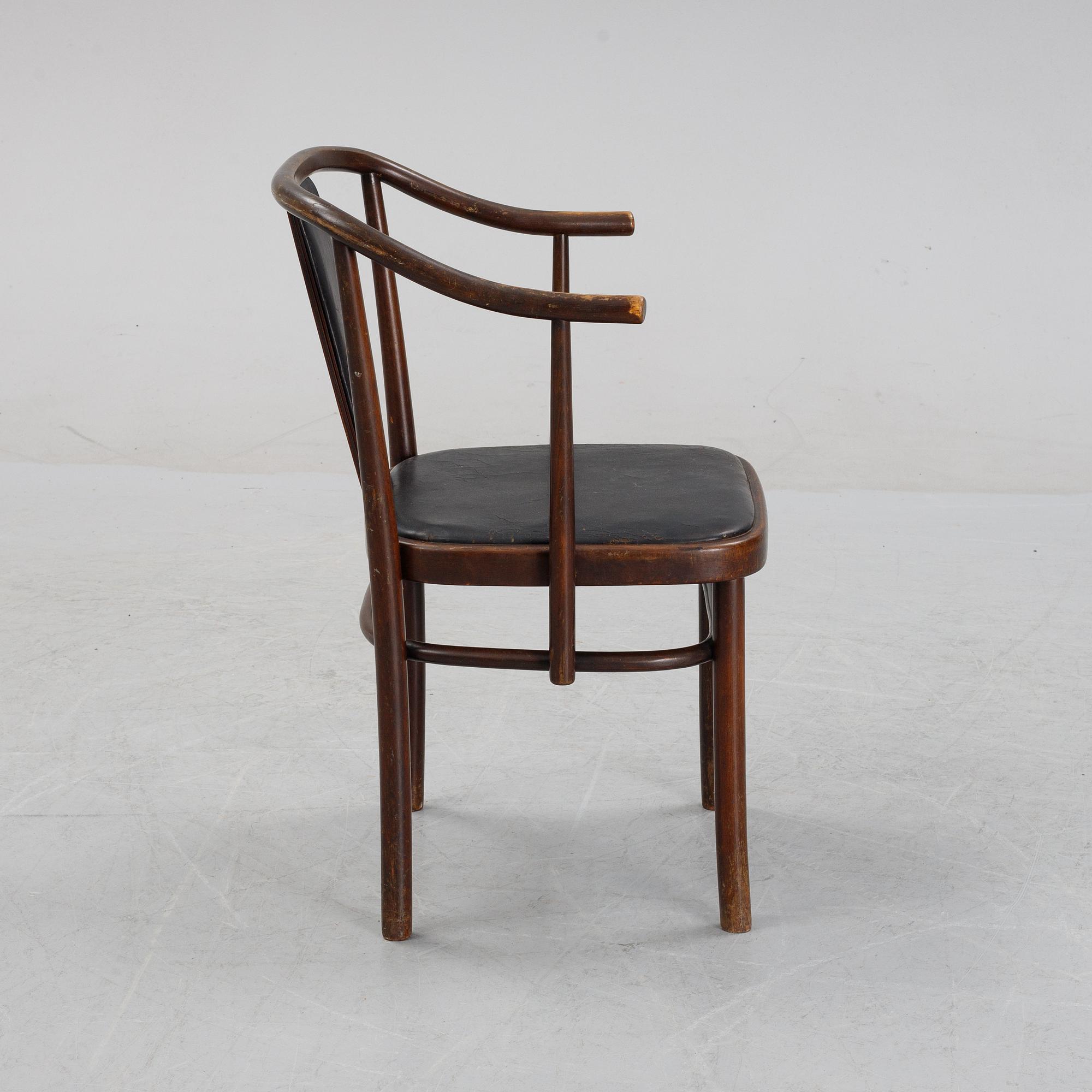 Peter Celsing, a stained beech model 1514 chair, Gemla, Diö, 1965.