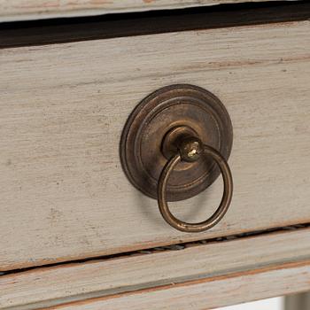 A Gustavian-style painted table, 20th century.