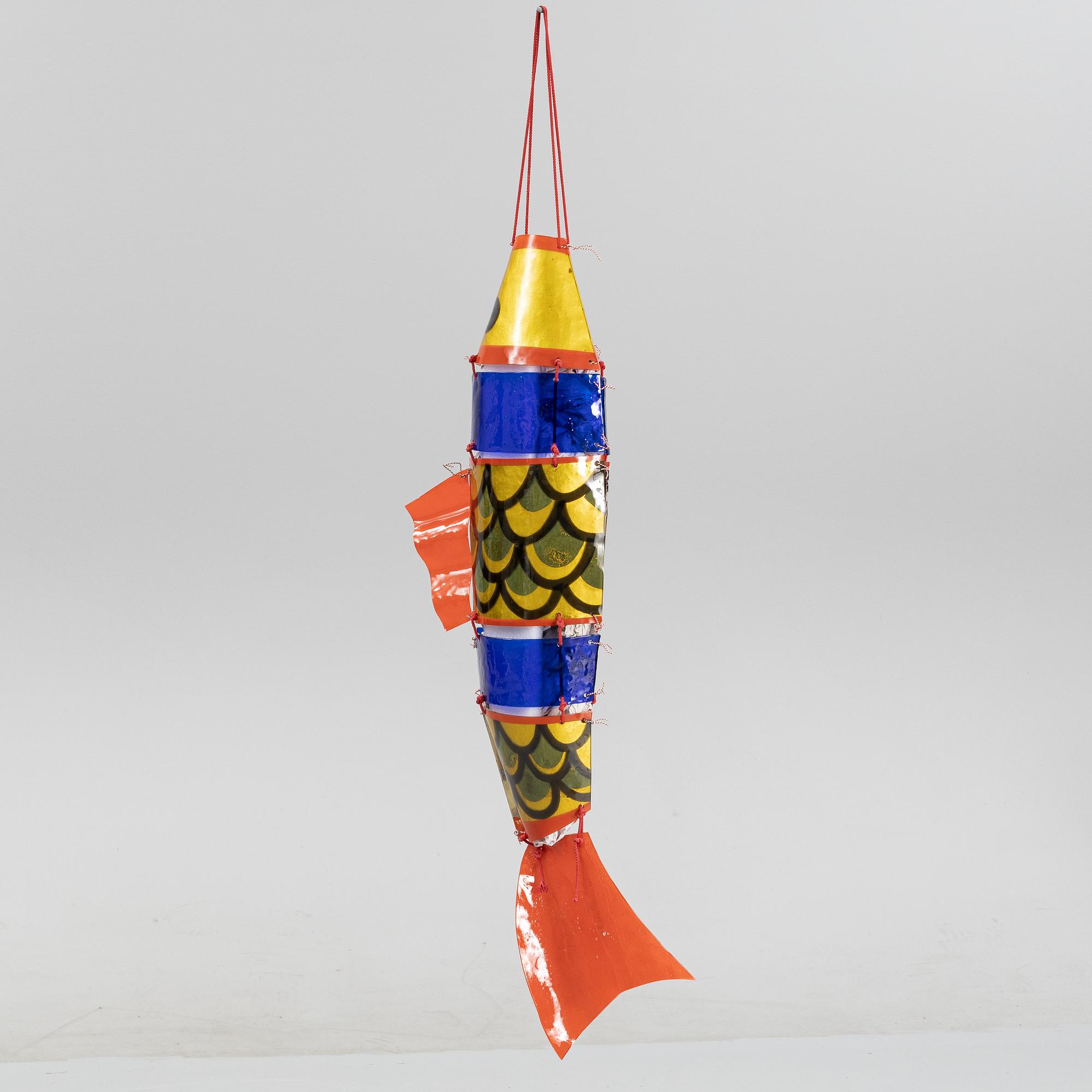 Ulla Forsell, a glass sculpture of a Japanese style carp, signed and dated 1995.
