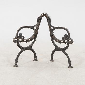 a pair of gables Skoglund & Olsson Gäfle 1900s first half cast iron.