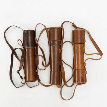Three Telescopes. military, of which one by J L Rose Uppsala, 18th/19th century.