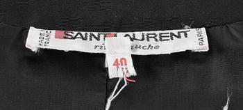 A black bolero by Yves Saint Laurent.