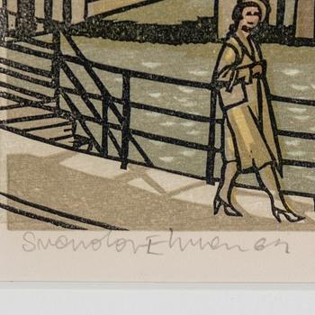 SVENOLOV EHRÉN, lithograph in colours, 1964, signed 41/150.