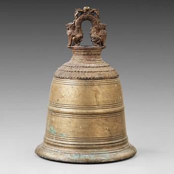 20. A Burmese bronze temple bell, 19th Century.
