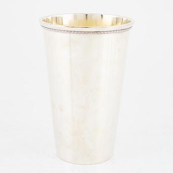 A Swedish 20th century silver vase/beaker, mark of Sven Arne Gillgren, GAB (Guldsmedsaktiebolaget), Stockholm 1967.