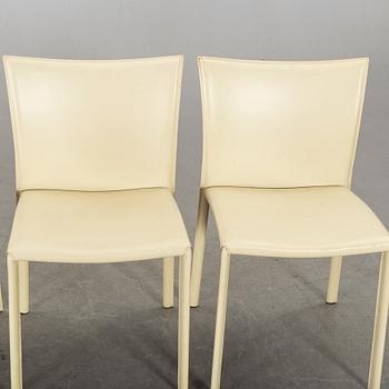 CHAIRS, a set of four chairs, Cidue, Italy, style of Mario Bellini.
