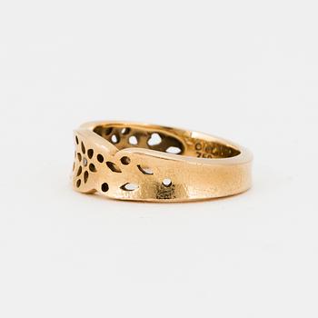 CHARLOTTE LYNGGAARD FOR OLE LYNGGAARD, Ring 'Blonde' with diamond.