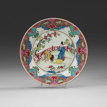 399. A set of four famille rose dishes, Qing dynasty, Yongzheng (1723-35).