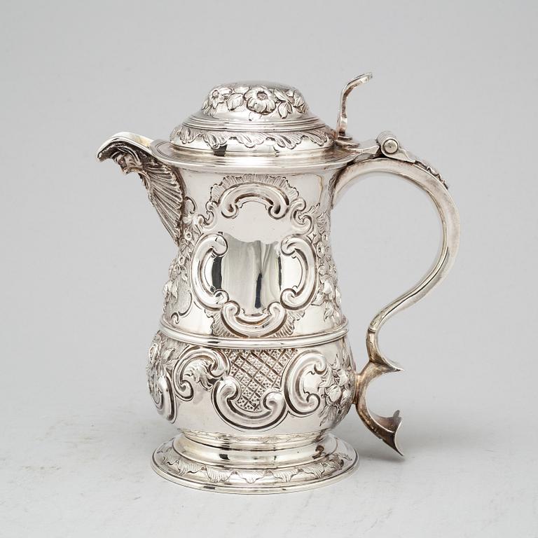 KANNA, silver, mästarstämpel BB sannolikt för Benjamin Brewood II, London 1762.