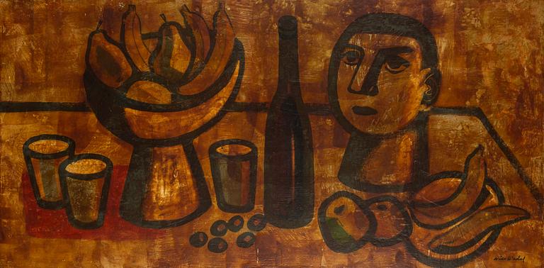 Nils Wedel, navax painting, signed.