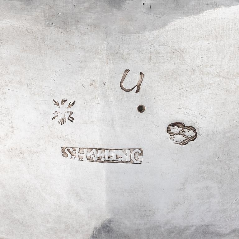 A Swedish 18th century silver coffee-pot, mark of Stephan Halling, Örebro 1778.