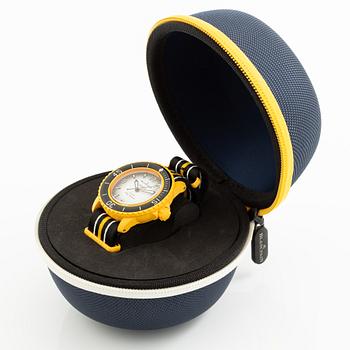 Swatch/Blancpain, Scuba Fifty Fathoms, Pacific Ocean, wristwatch, 42.3 mm.