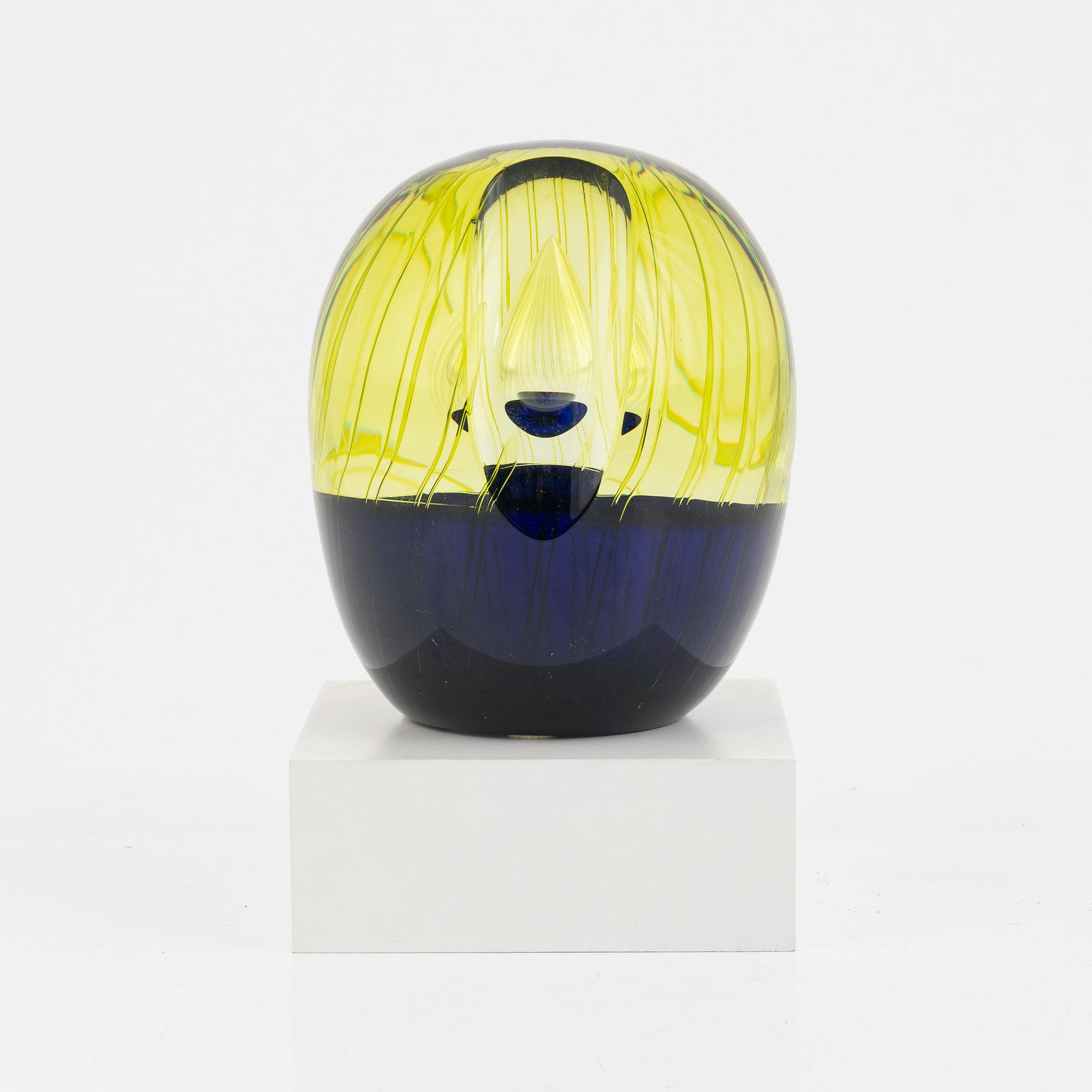 Göran Wärff, sculpture, glass, Kosta Boda.