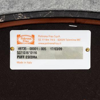 Monica Förster, an 'Esedra' ottoman, Poltrona Frau, Italy.