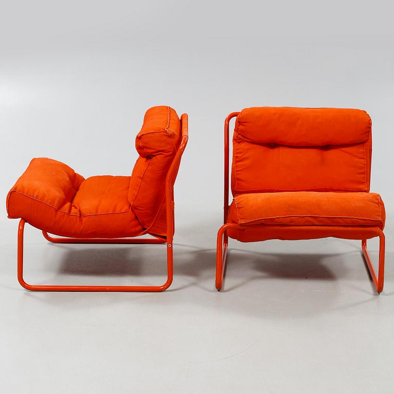 A pair of lounge chairs by Gillis Lundgren for Ikea, model "Pixi", 1970s.