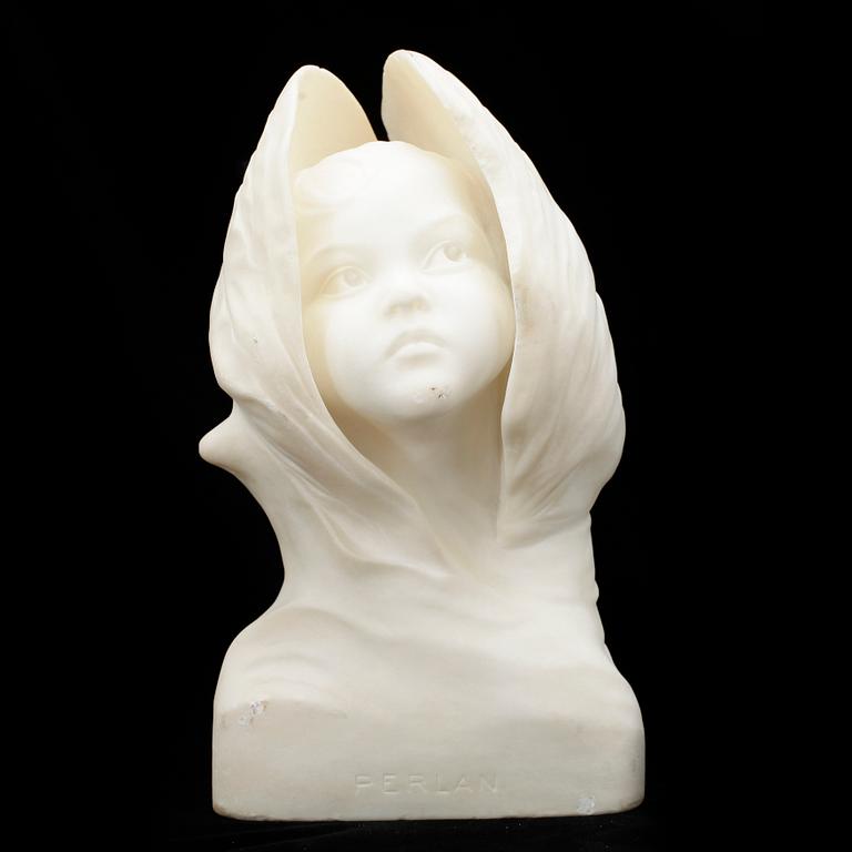 VERNER ÅKERMAN, skulptur, marmor, signerad, "Perlan".