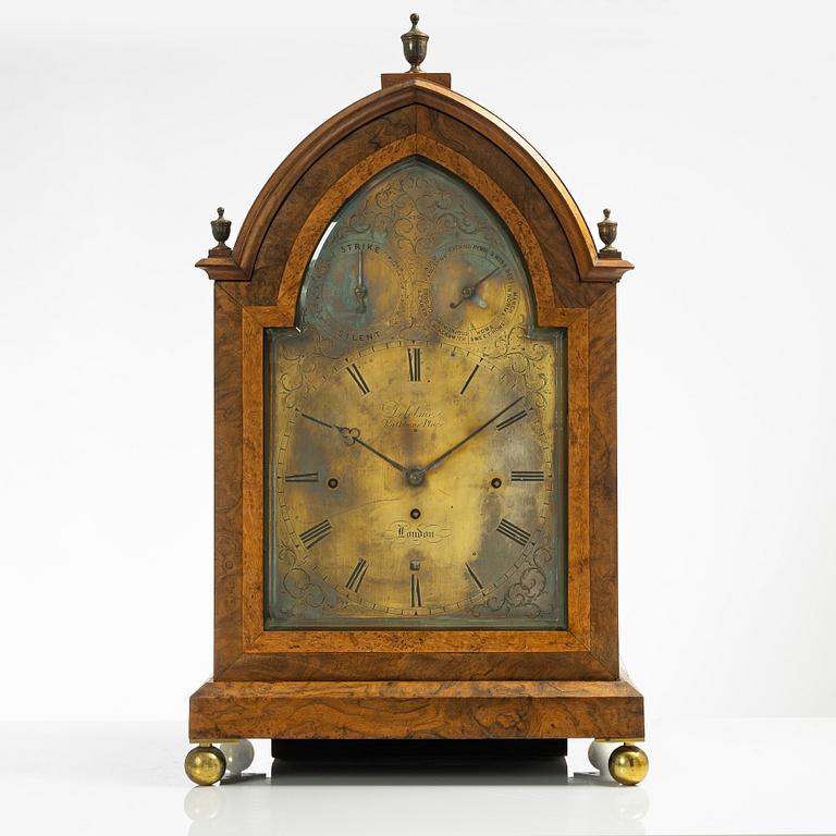 A Victorian musical bracket clock by Henry Delolme (watchmaker in ...