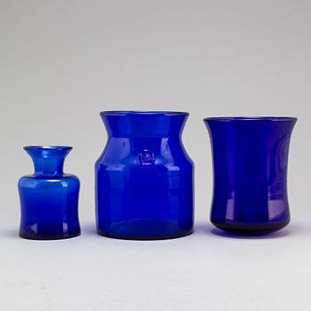 ERIK HÖGLUND, parti glas, 17 delar, Boda, Strömbergshyttan mm.