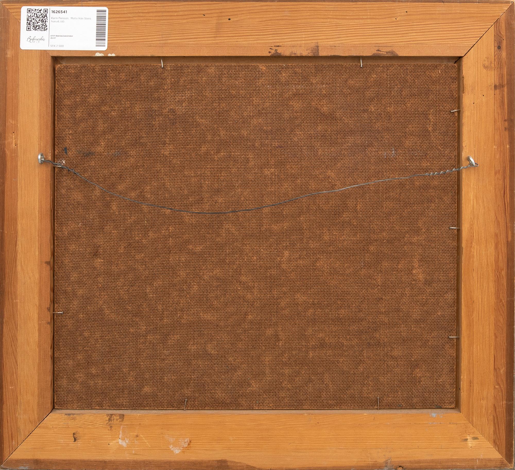 Karin Persson,  Motiv från Stens huvud.