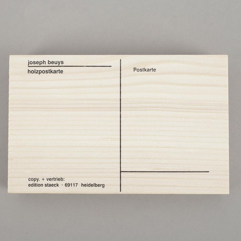 JOSEPH BEUYS,  efter, multipel, 2 delar, Postkarte, Edition Staeck, Heidelberg, 2000-tal.