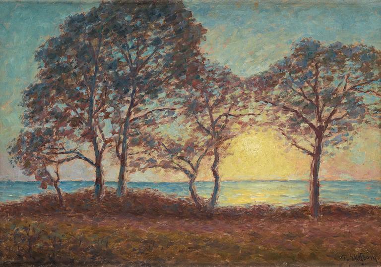 Per Ekström, Sunset over landscape.