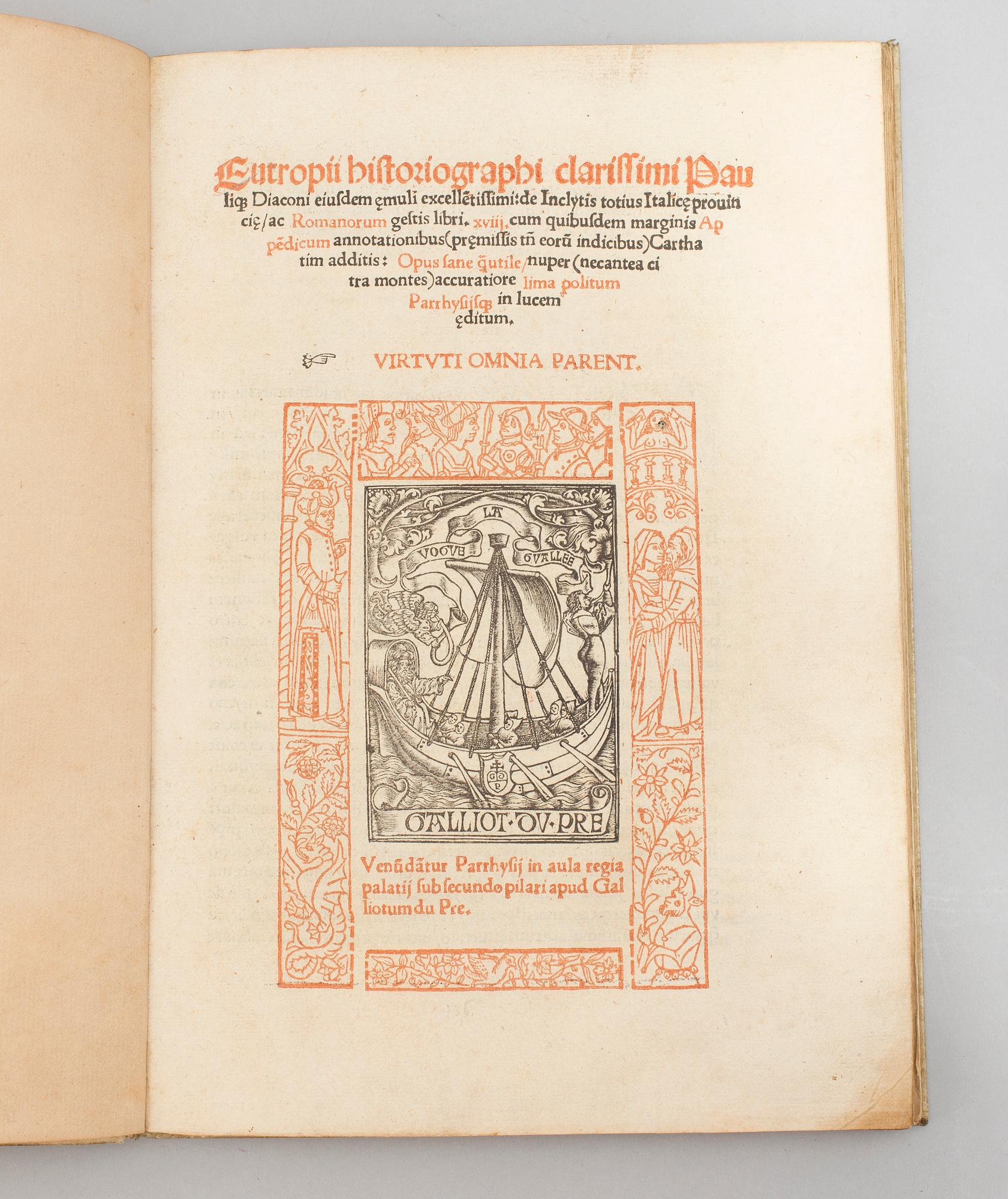 BOOK, Eutropius’ Roman History, 1512.