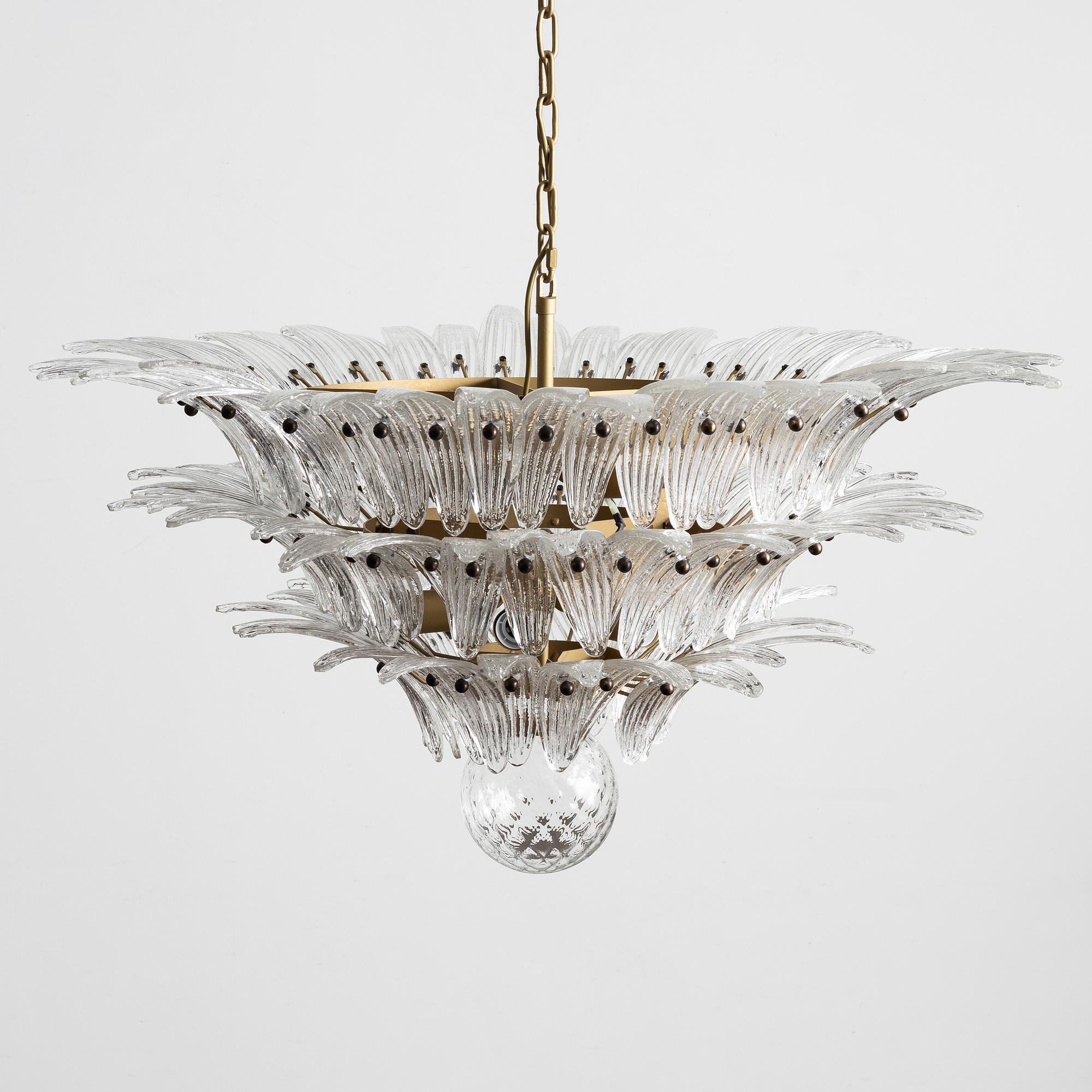 A 'Gatsby' chandelier, Murano.