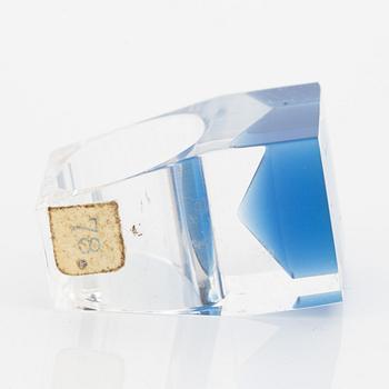 Siv Lagerström, three rings and cufflinks, acrylic plastic, 1970s.