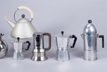 ESPRESSOBRYGGARE, 5 st och TERMOS,  Alessi, Bialetti och Alfi.