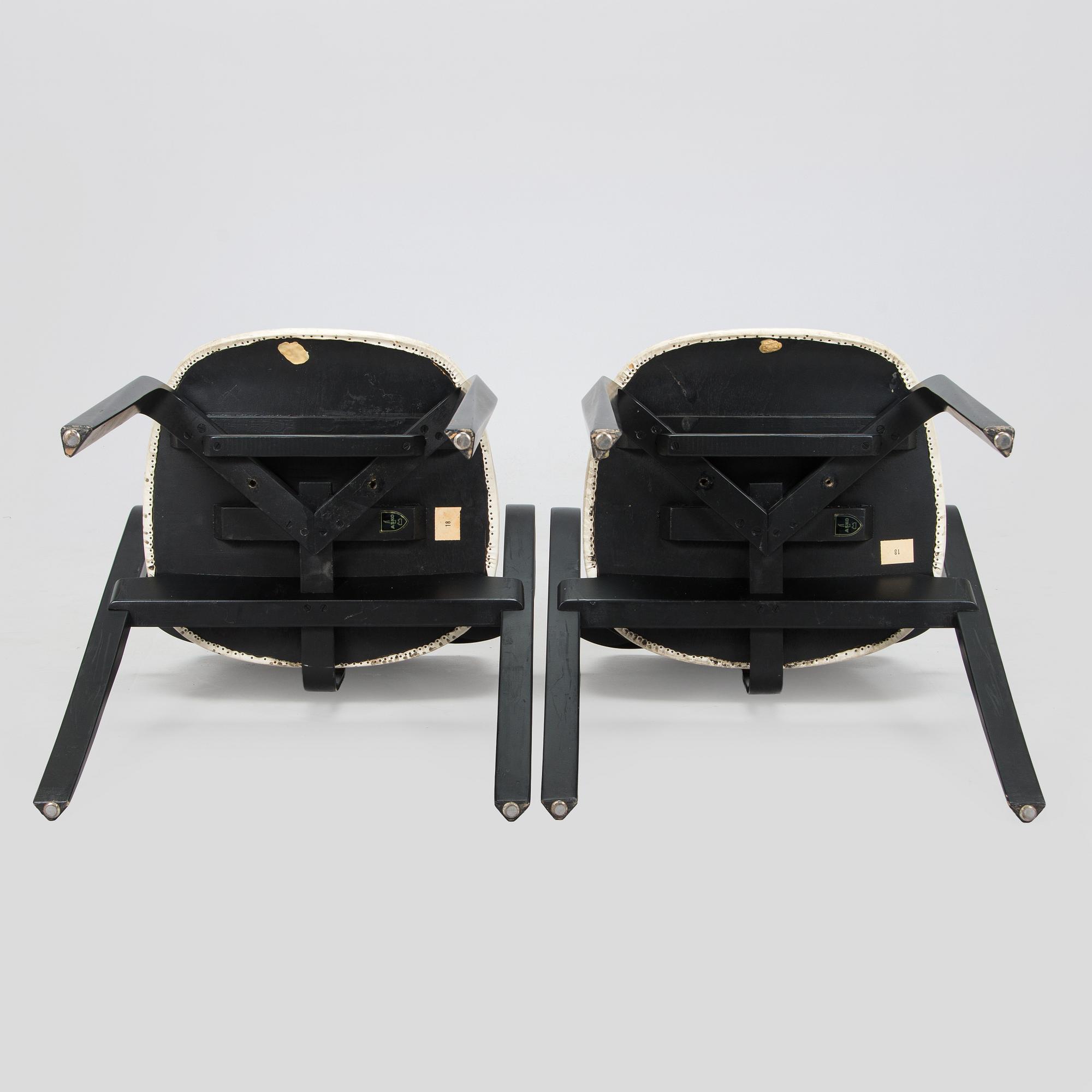 Ilmari Tapiovaara, a set of six 1960s 'Aslak' armchairs for Asko, Finland.