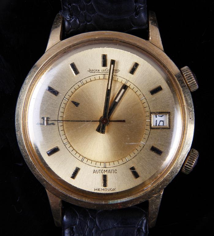 ARMBANDSUR, 18 K guld, "Automatic Memovox", Jaeger-LeCoultre, Schweiz, 1900-talets andra hälft.