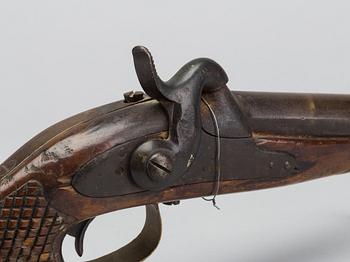SLAGLÅSPISTOL, för kavalleriet, m/1850, kontrollstämplad 1852,