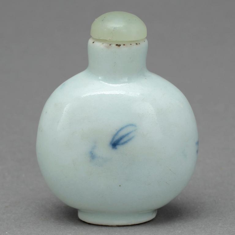 SNUSFLASKA, porslin, Kina 1800-tal.