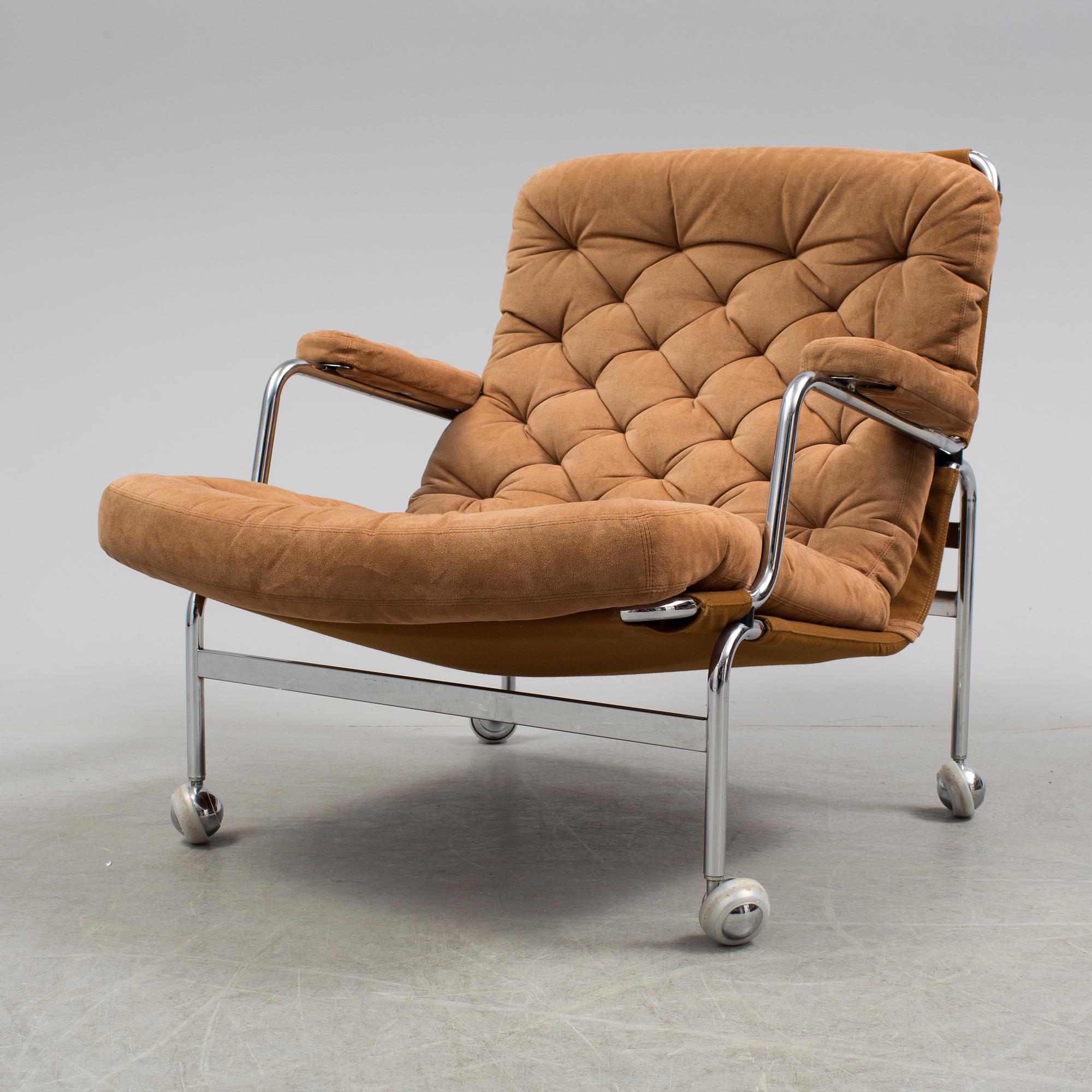A 'Karin' easy chair by Bruno Mathsson, Dux.