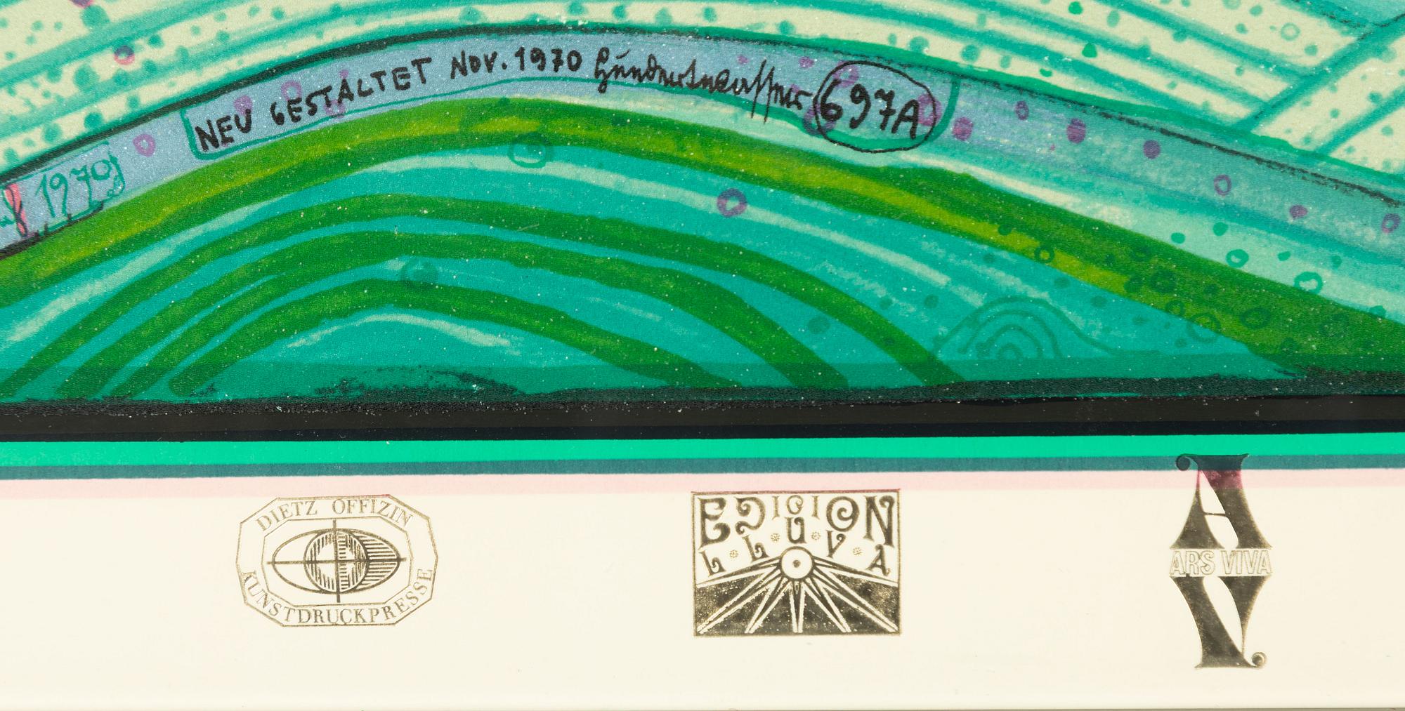 Friedensreich Hundertwasser, Ur  "Look at it on a rainy day (The Regentag portfolio)".