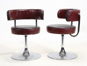 FÅTÖLJER, ett par, Johanson design Markaryd, 1900-talets mitt.