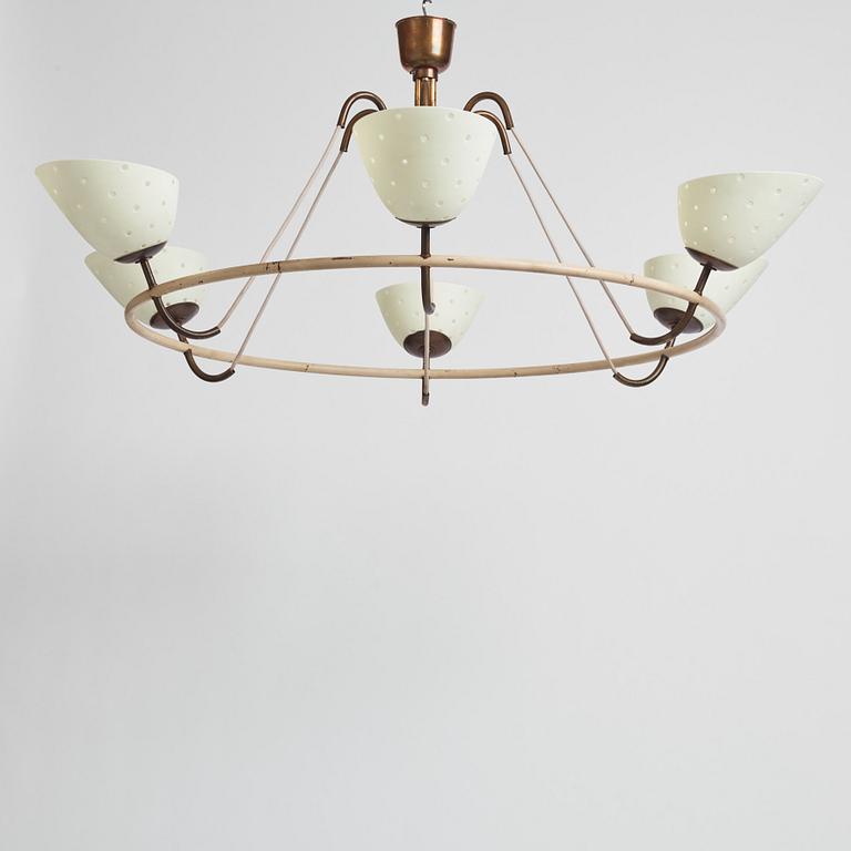 Hans Bergström, a rare chandelier, ateljé Lyktan, Åhus 1930-40s.