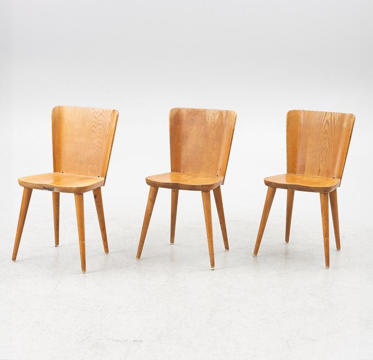 Göran Malmvall, chairs, 3 pcs, Svensk Fur.
