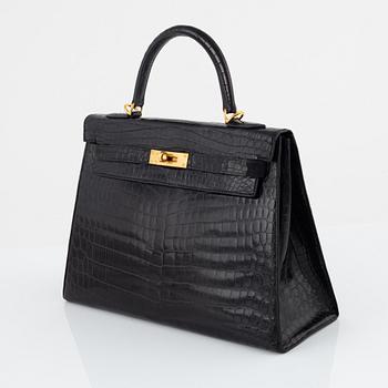 Hermès, bag, "Kelly II Retourne 32", 1950s/60s.
