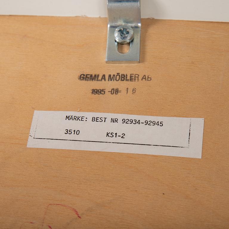 Sanna Rosén, stol, "Solfjädern", Gemla möbler, daterad 1995.