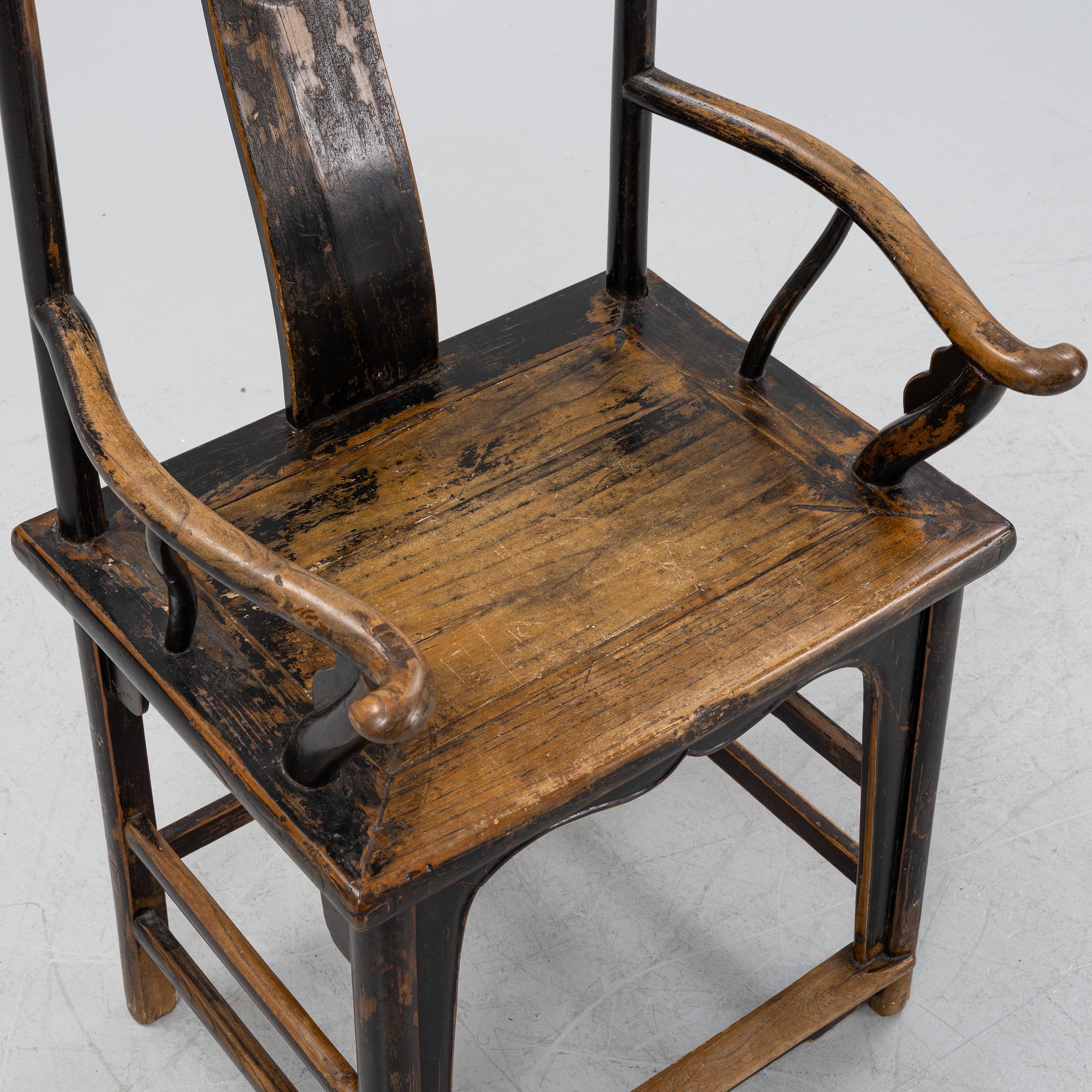 A hardwood chair, China, early 20th century.