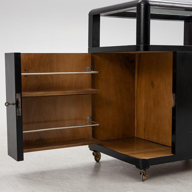 A Swedish Art Deco bar cabinet, 1930's.