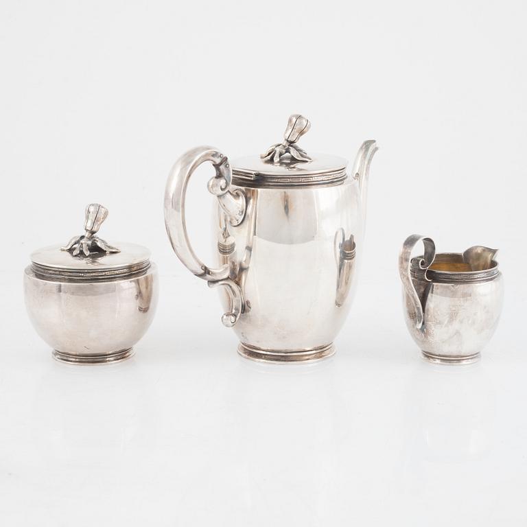 Coffee service, 3 pieces, silver, Guldsmedsaktiebolaget (GAB), 1944.