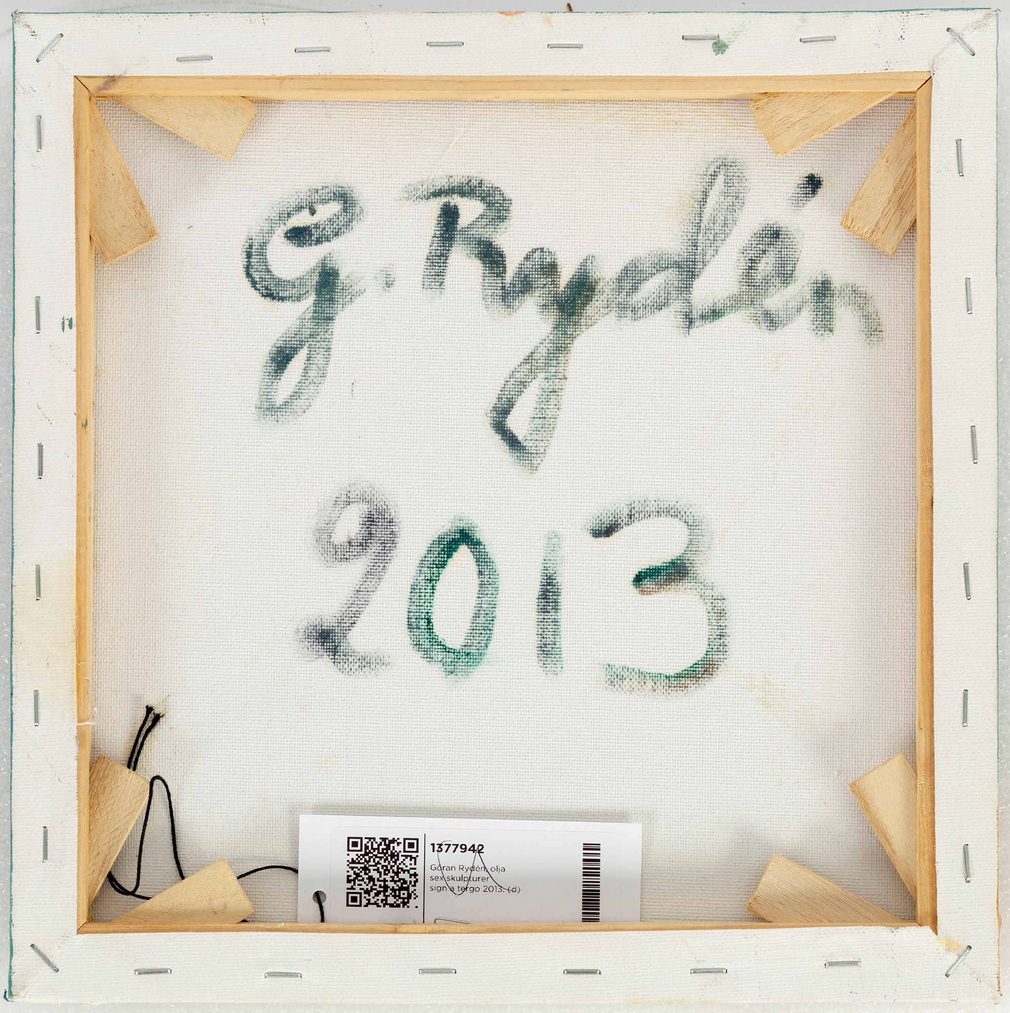 Göran Rydén, olja på duk, signerad och daterad 2013 a tergo.