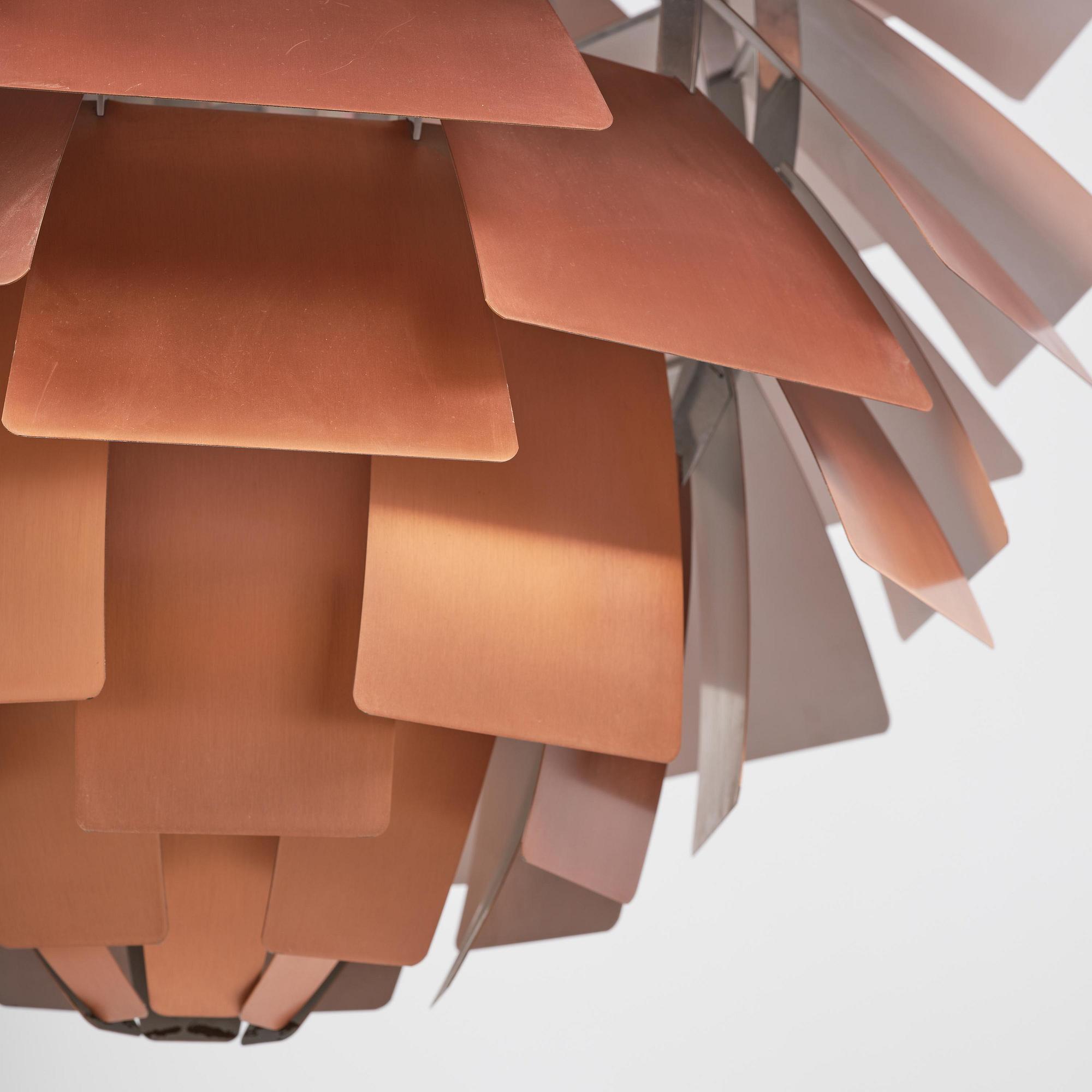 Poul Henningsen, an "Artichoke" ceiling lamp, Louis Poulsen, Denmark, 1960s-70s.
